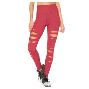 ALO Yoga High Waistest Ripped Warrior Leggings